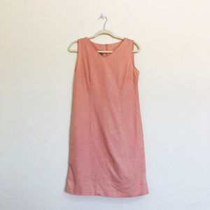 Vintage Top Season Pink Sleeveless Sheath Dress